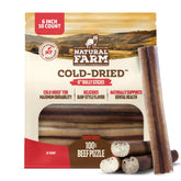 Natural Farm six-inch bully stick close-up shows dense texture for lasting chew