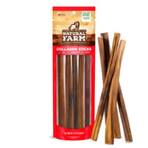 Natural Farm Collagen Dog Chews 12-inch pack long-lasting chew for joints and teeth.