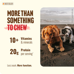 Natural Farm Collagen Dog Chews close-up of beef skin quality.
