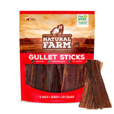 Natural Farm gullet sticks flat 5-inch pack ideal for portion control and tasty bites