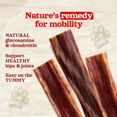 Natural Farm gullet sticks texture close-up shows chewy and tender bite