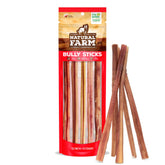 Natural Farm odor-free bully sticks 12in for dogs, with savory chew appeal