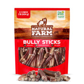 Natural Farm Odor Free Bully Sticks 2-3 inch chew for dogs offers long-lasting entertainment.