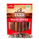 Natural Farm Odor-Free Bully Sticks 4-inch pack ideal for small dogs during training