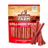 Natural Farm Odor-Free Super Collagen dog chews pack shot for easy shopping.