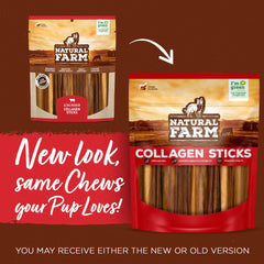 Natural Farm peanut butter filled collagen stick for dogs, tasty aroma