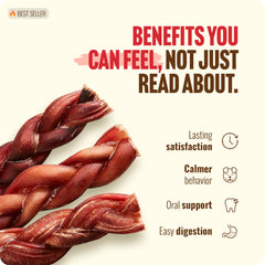 Natural Farm slow-baked beef chews highlighting flavor and nutrient preservation.