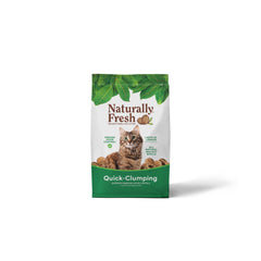 Naturally Fresh walnut-shells cat litter forms quick clumps for easy cleaning.