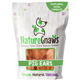Nature Gnaws pig ears for dogs (8-count) provide a long-lasting chew for contented pups.