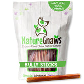 Nature Gnaws thin bully sticks 5-6 inch pack, long-lasting for small dogs
