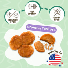 Nature Gnaws USA Chicken Tenders rawhide-free chew, a safer alternative for dogs.