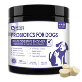 Nature Target Probiotics for Dogs pack of 120 chews supporting digestion.