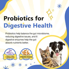 Nature Target probiotics and enzymes support canine digestion.