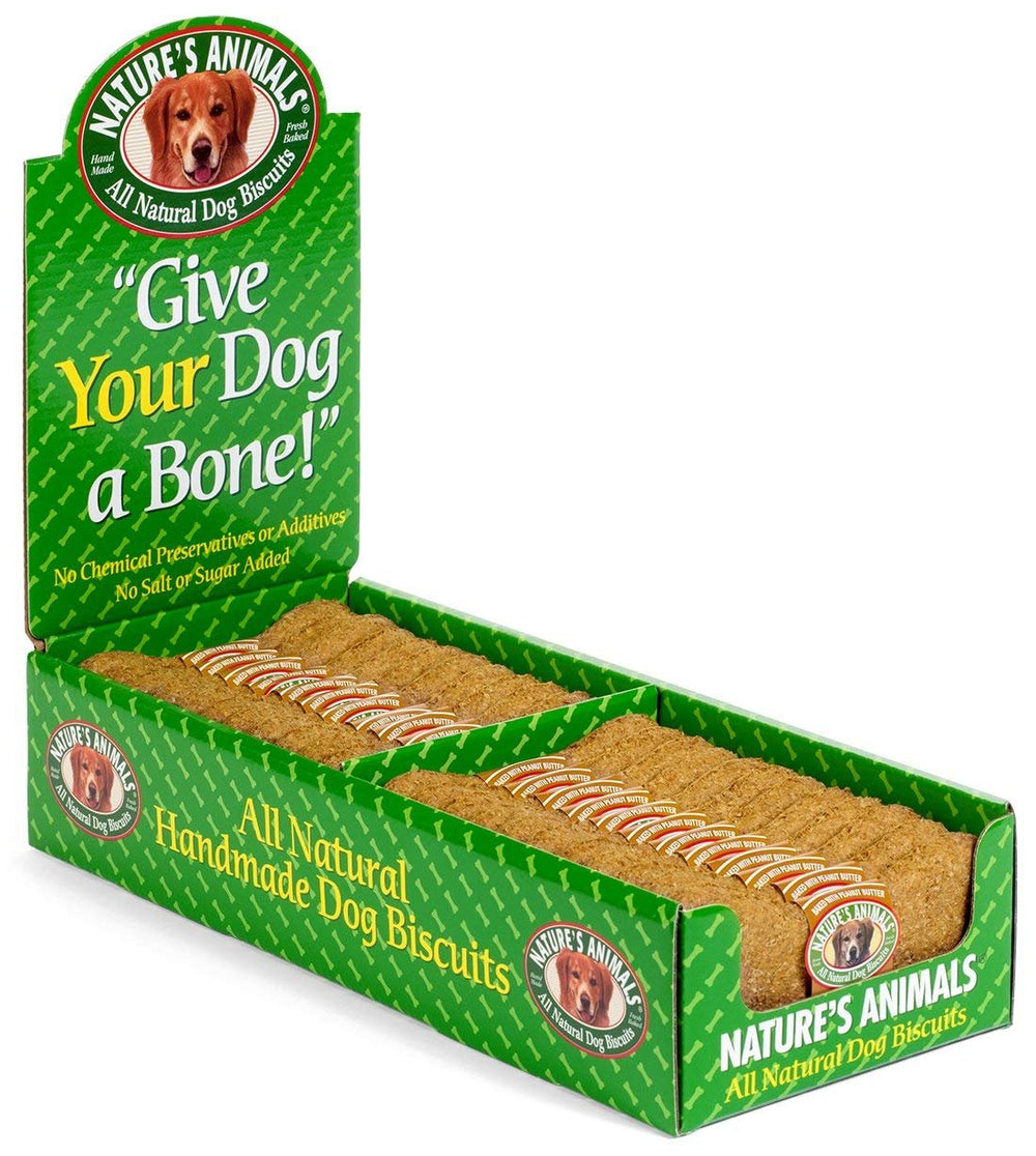 Nature's Animals Original Bakery Biscuits pack, crunchy all-natural dog treats.