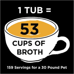 Nature's Diet pumpkin bone broth powder enhances flavor with a natural veggie boost.