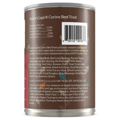 Nature's Logic canned dog food with 95% animal ingredients for wholesome nutrition