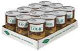 Nature's Logic grain-free dog food can closeup highlights protein-rich meal for sensitive dogs.
