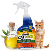 Nature's MACE Cat Mace spray bottle ready for quick, wide-area coverage up to 1,000 sq ft.