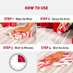 Nature's Miracle helps discourage re-soiling by removing odor from tough messes