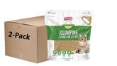 Nature's Miracle premium clumping corn litter shows strong absorption for a drier box