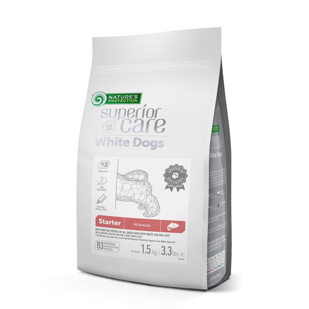 Nature's Protection puppy food salmon grain-free supports gentle digestion in growing puppies