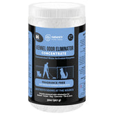 Nature's Pure Edge enzyme powder bag ready for mixing, fragrance-free odor elimination for pets.