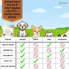 Nature's Pure Edge dog food bowl with powder mixed in for routine use