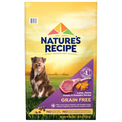 Nature's Recipe grain-free lamb bag 24lb, premium adult dog nutrition