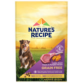 Nature's Recipe grain free lamb bag front for convenient adult dog feeding