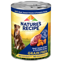 Nature's Recipe label highlights beef as the #1 ingredient for protein quality