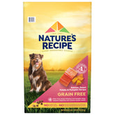 Nature's Recipe Grain Free Salmon bag front grain-free formula supports digestion