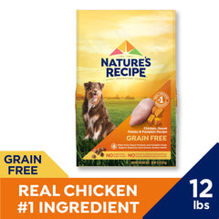 Nature's Recipe sweet potato and pumpkin provide fiber and natural nutrients