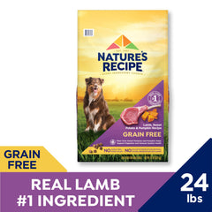 Nature's Recipe sweet potato and pumpkin provide natural fiber for digestion