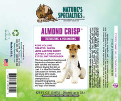 Almond Crisp foamy lather on coat shows volume and texture boost.