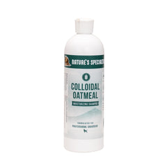 Nature's Specialties Colloidal Oatmeal Shampoo bottle pour for easy dilution.