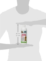 Dilution process of Nature's Specialties shampoo showing ready-to-use lather.