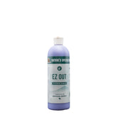 Nature's Specialties EZ Out bottle shows concentrated formula ready for dilution and deshedding.