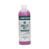 Nature's Specialties Smelly Pet Shampoo bottle shown for deep cleaning and odor control