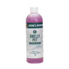 Nature's Specialties Smelly Pet Shampoo bottle shown for deep cleaning and odor control