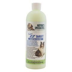 Nature's Specialties Super EZ DeMatt bottle for easy detangling and coat conditioning.