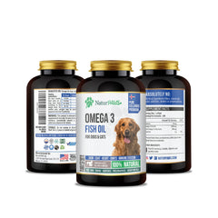 NATURPAWS Omega-3 cat bottle pour promotes healthy skin and coat.