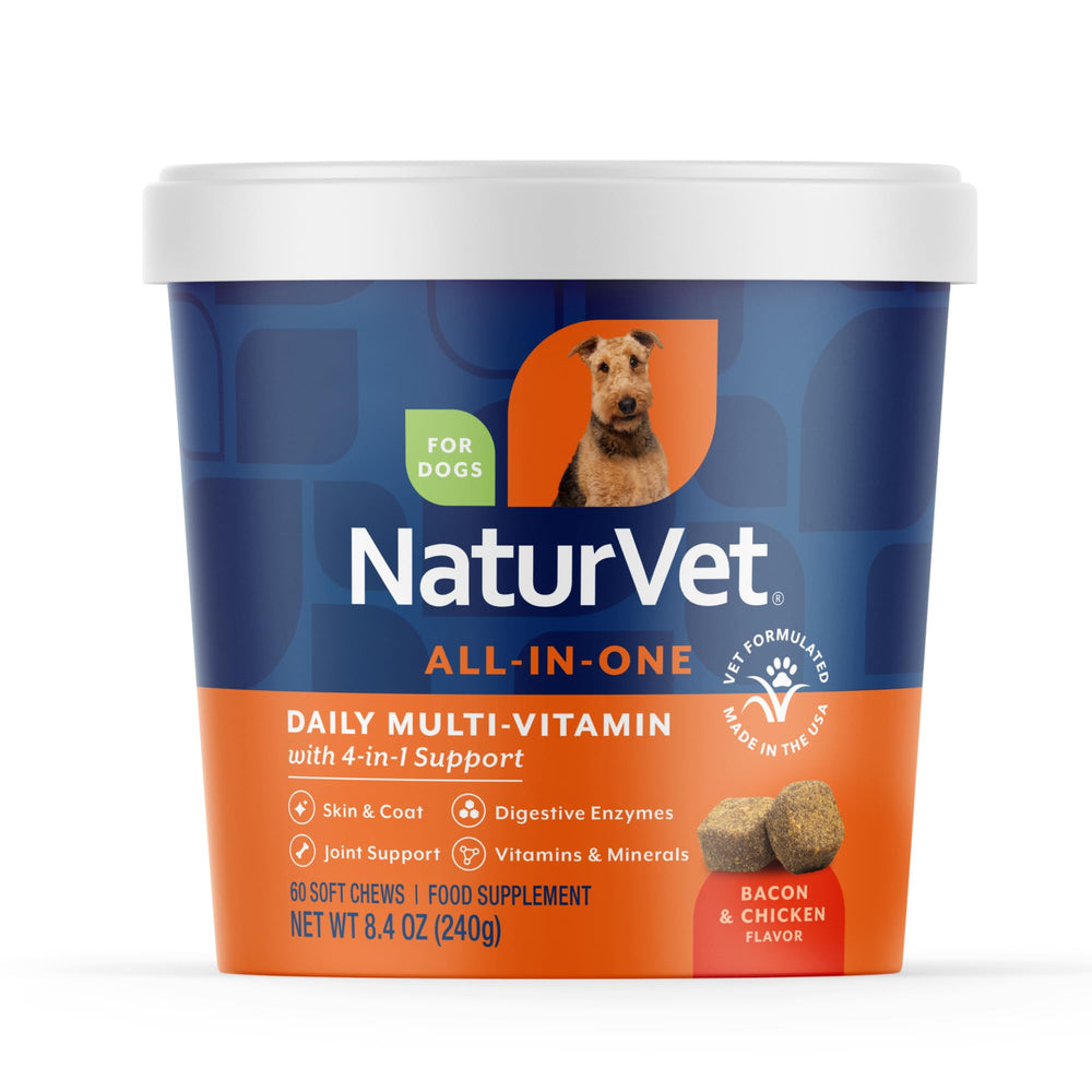NaturVet All-in-One hip joint support chews for healthier joints and mobility.