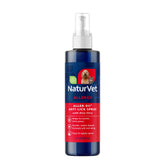 NaturVet Aller-911 paw spray bottle for pets showing anti-lick capability.