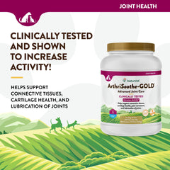 NaturVet ArthriSoothe-GOLD Level 3 ingredients blend highlights MSM and glucosamine