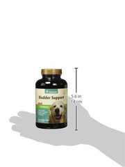 NaturVet bladder support tablets for dogs beside water bowl suggesting normal urination during daily activities