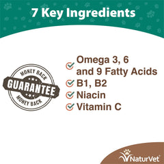NaturVet Brewers Dried Yeast Garlic Flavor Treats; savory snack with omega nutrients