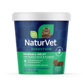 NaturVet Hairball Aid Soft Chews pack ready for daily hairball prevention
