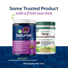 Close up of NaturVet chews highlighting joint support ingredients for dogs
