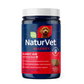 NaturVet Hemp Allergy Aid soft chews for dogs support seasonal comfort in daily routines.
