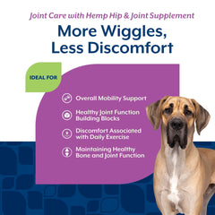 NaturVet hemp seed powder dog scoop for daily mobility